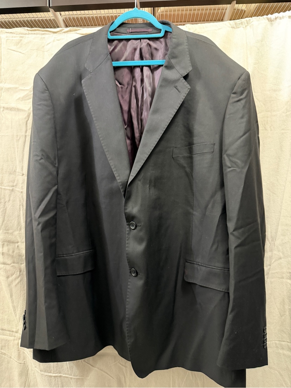 Men's Black Two-Button Blazer